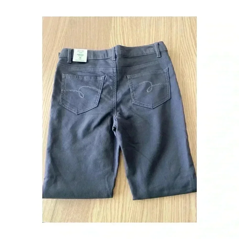 🆕Grey Justice Girls Knit Jeggings Mid Rise 14🆕